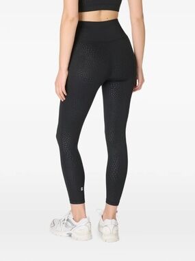 Sweaty Beatty animal-embossed textured leggings Small